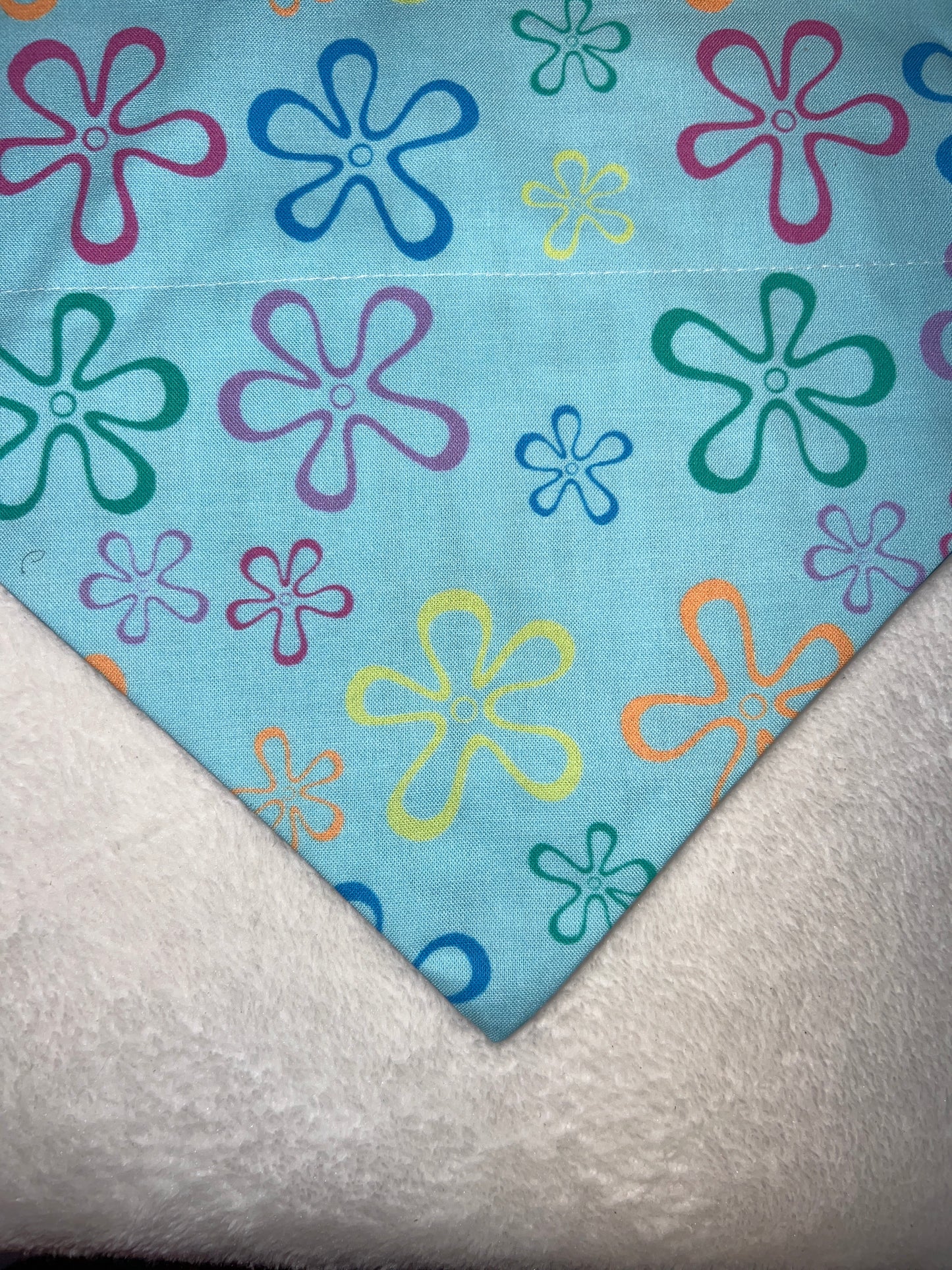 Reverse SpongeBob flowers and bamboo Bandana