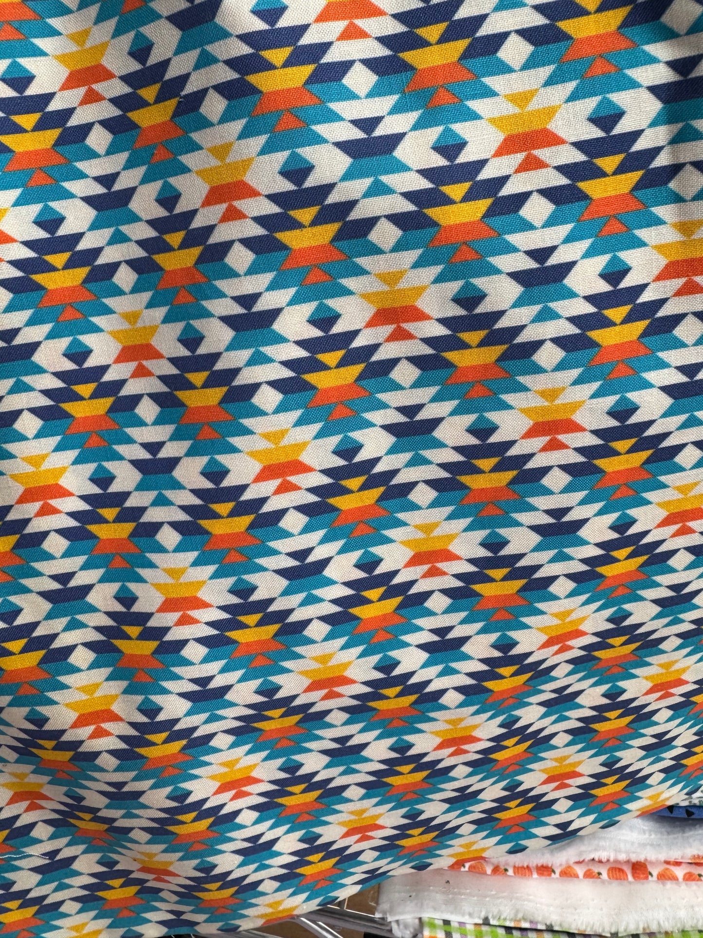 Blue & Orange Aztec collar