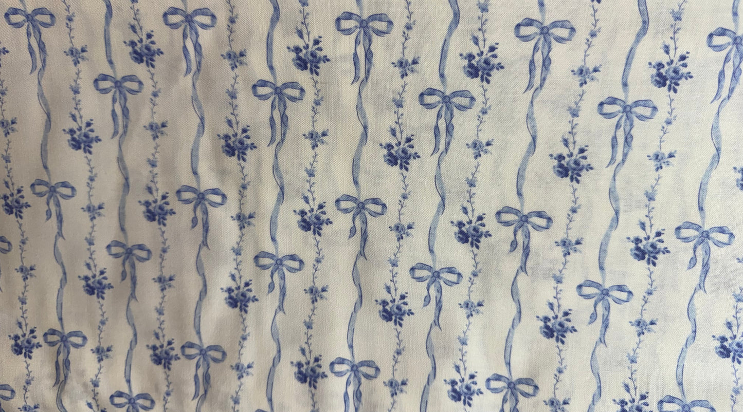 PREORDER Blue Striped Bows Bandana