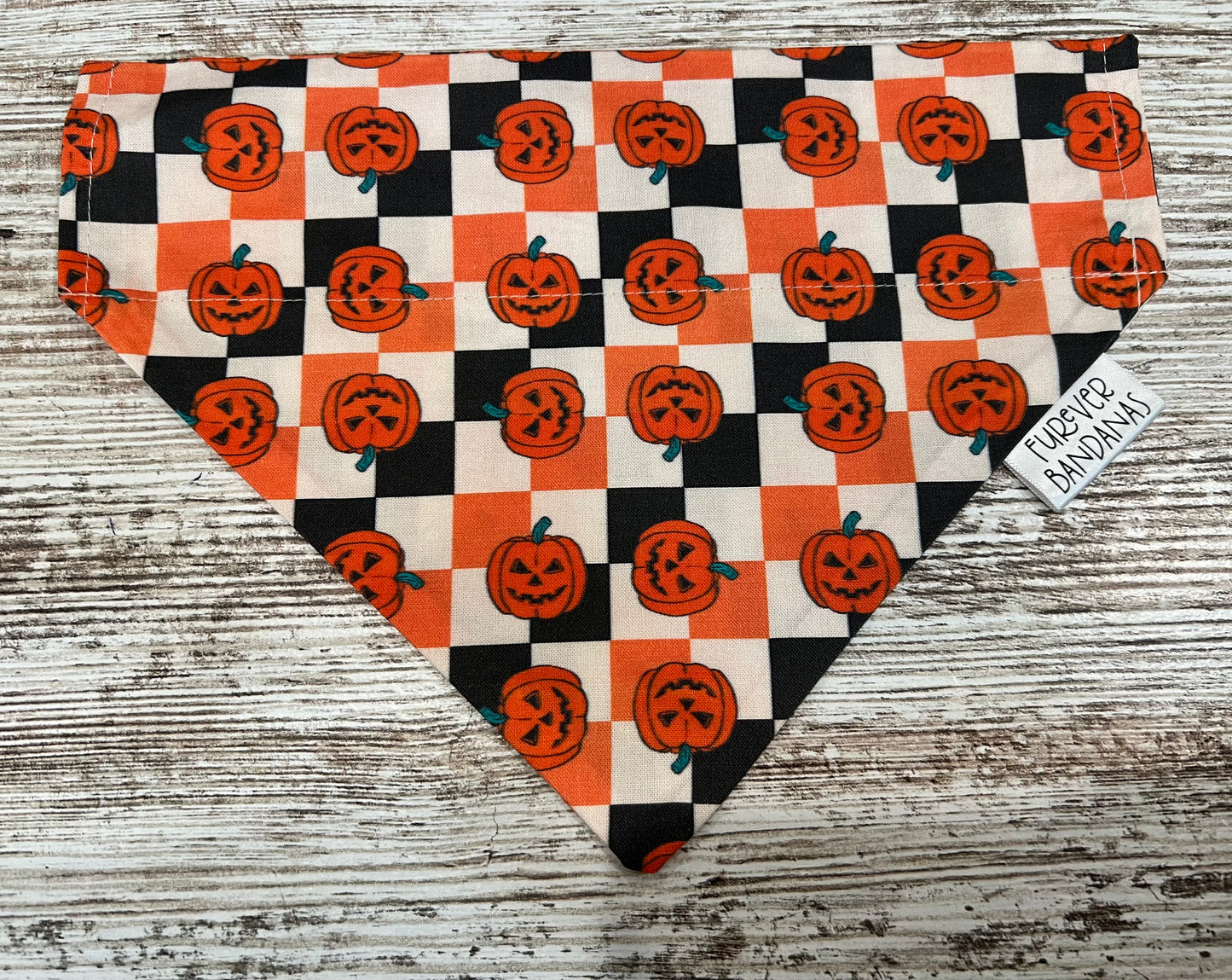 Pumpkin Plaid Bandana