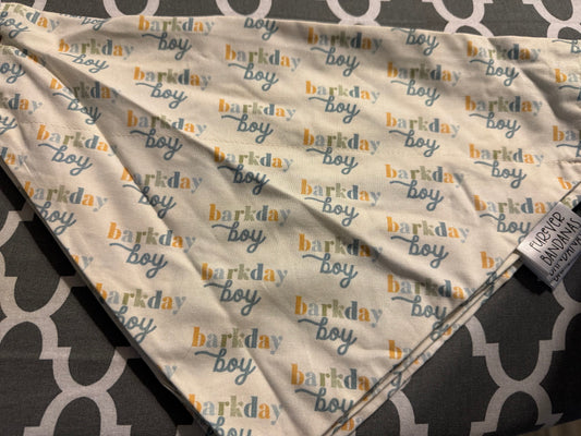 BARKDAY Boy Bandana