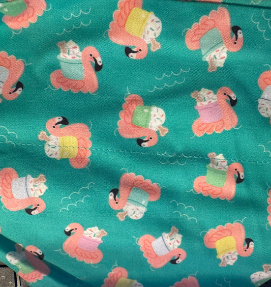 Flamingo Pup Cup Bandana
