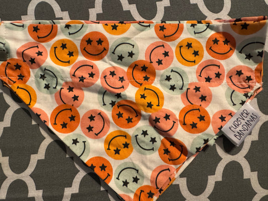 Star eyes smiley Bandana