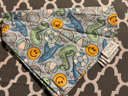 Blue Pool Float Bandana