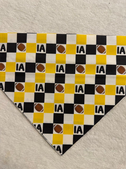 IA football plaid bandana