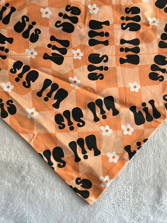 Checkered Lil sis Bandana