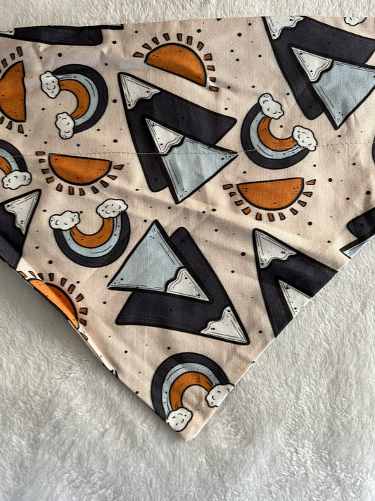 Boho Mountains and Rainbows Bandana