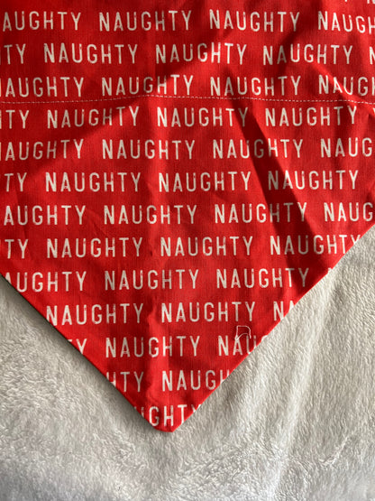 Reversible Naughty or Nice Bandana