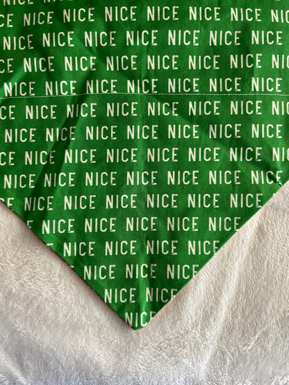 Reversible Naughty or Nice Bandana