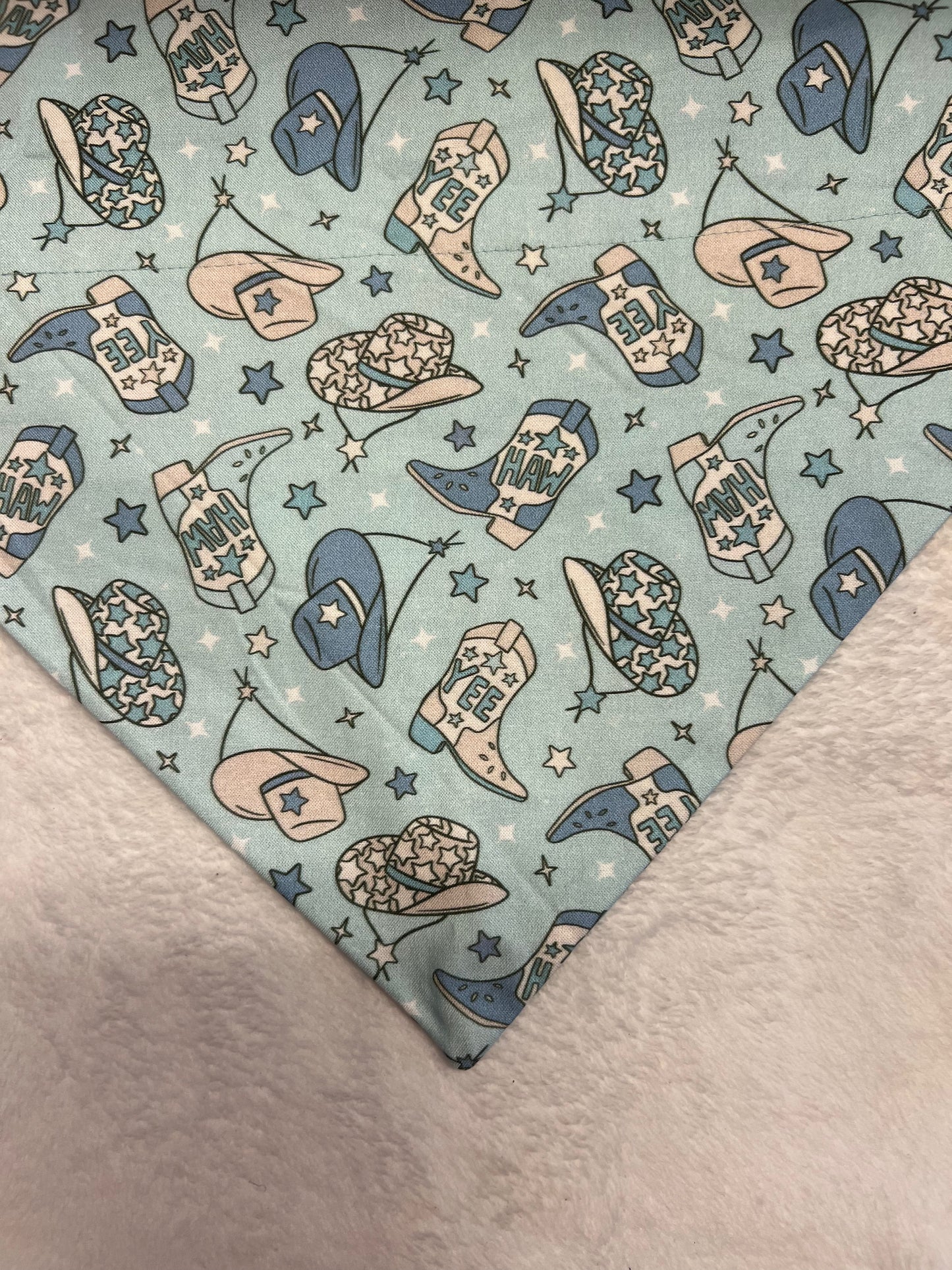 Blue cowboy Bandana