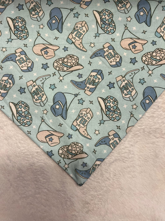 Blue cowboy Bandana