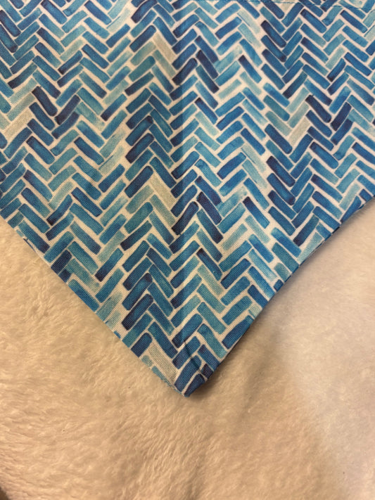 Blue Chevron Bandana