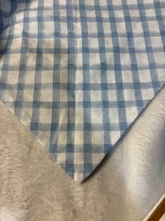 Blue Plaid Bandana