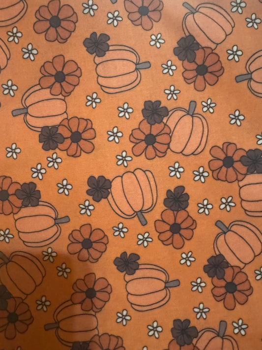 PREORDER Floral Pumpkin Bandana