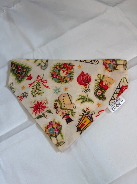 Vintage Christmas Bandana