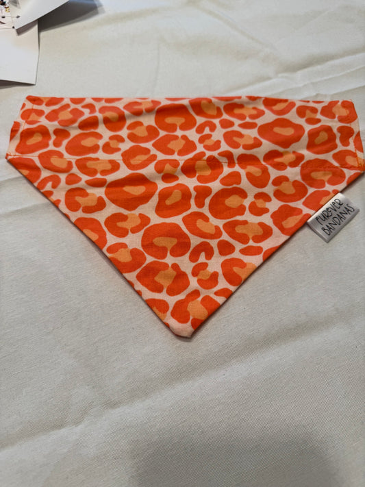 Orange Cheetah Bandana