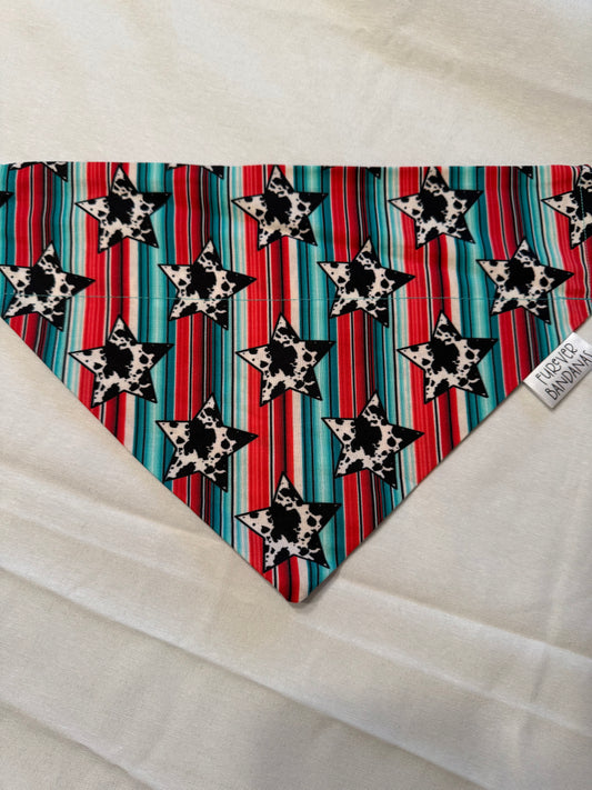 Serape Cow Star Bandana