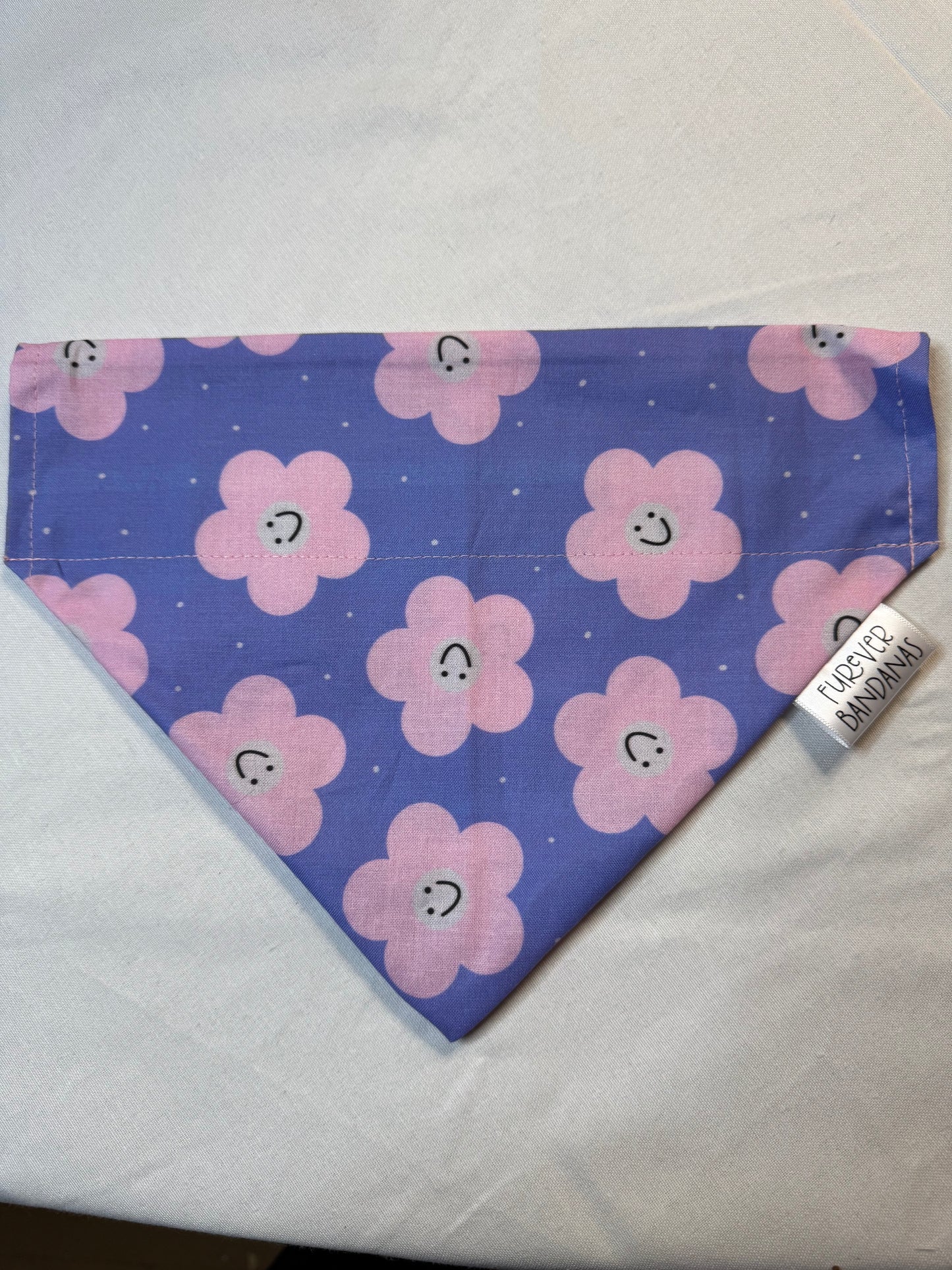 Pink Floral Bandana